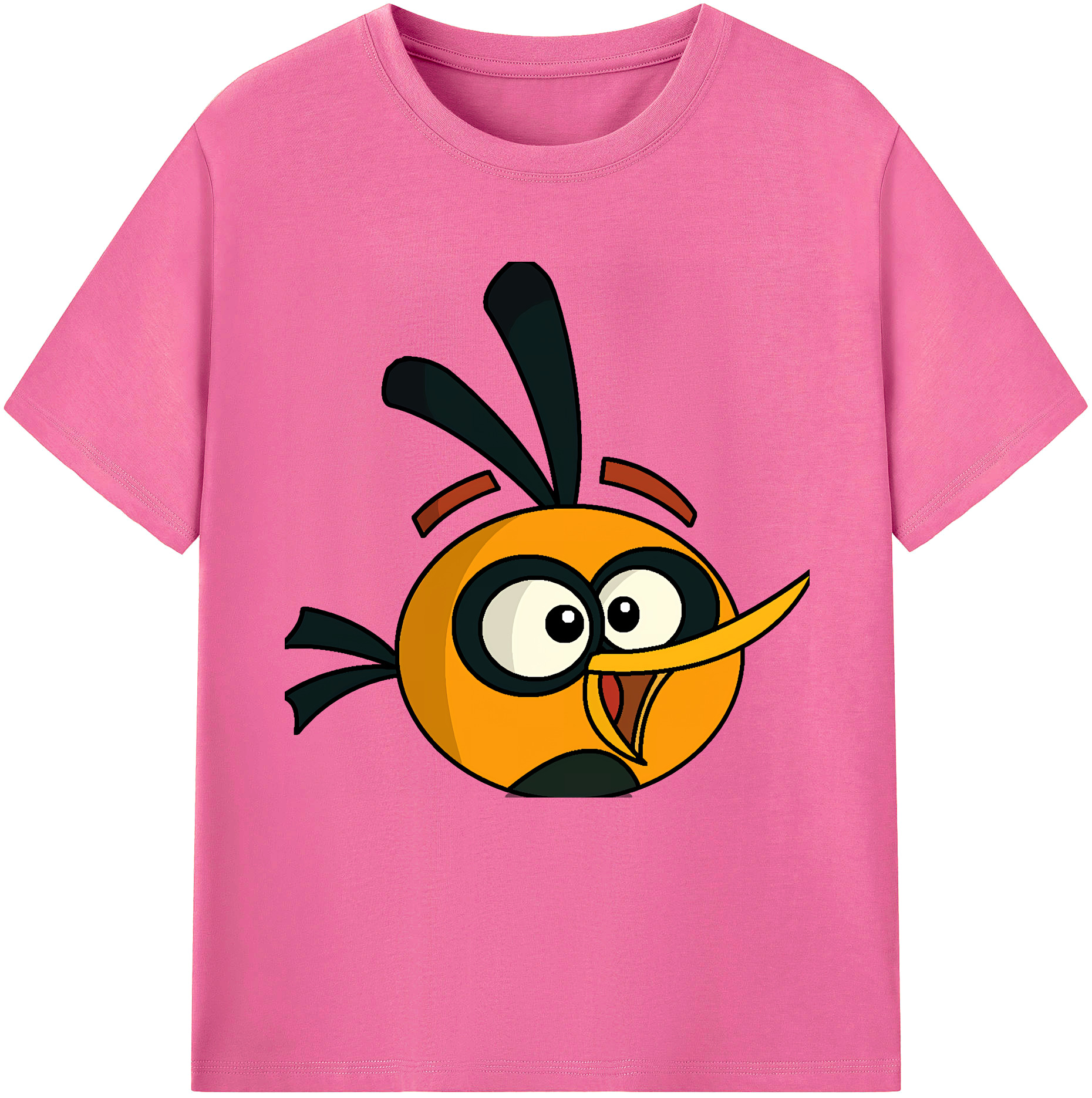 （画像用） Angry Birds アングリーバード レディースカジュアルプリントTシャツ（綿100％）